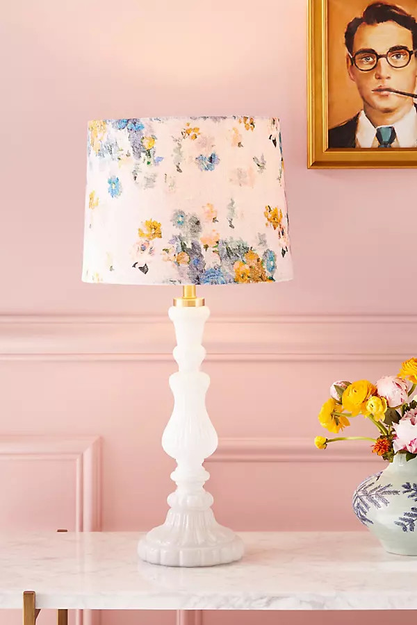 Eva Glass Lamp Base By Anthropologie in White | Anthropologie (US)