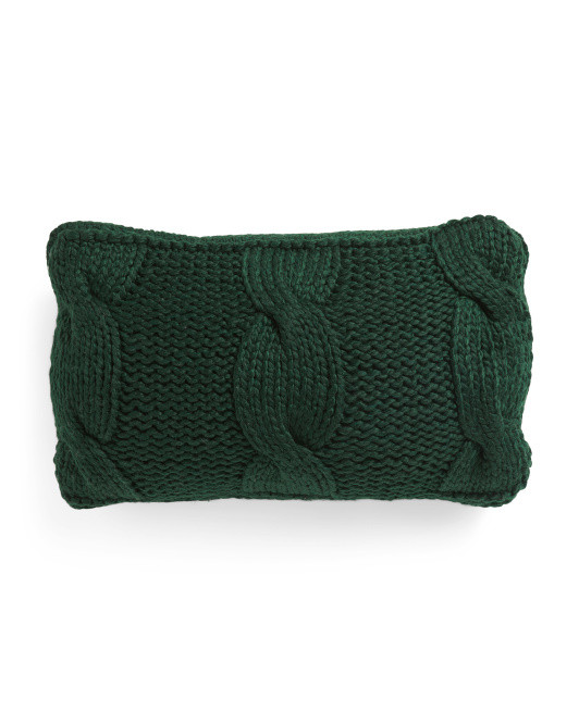 14x24 Handknit Cable Pillow | TJ Maxx
