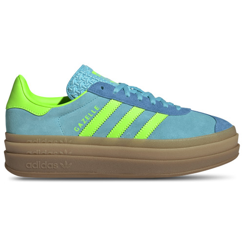 adidas adidas Originals Gazelle Bold - Womens Blue/Solar Green Size 10.0 | Champs Sports