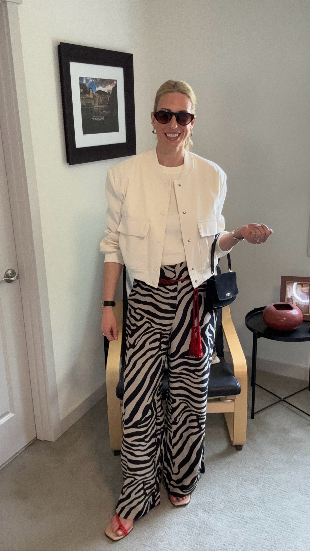 Friday Fit!

Muscle shirt American Apparel @amazon
Jacket @amazon
Zebra pants @h&m  
Shoes Reike Nen @therealreal
Vintage Flapper Belt @ebay
Gucci bag @ebay
Vintage Monet Earrings @ebay 
Vintage Givenchy bracelet @ebay  

#LTKmomlife #LTKOver40 #LTKootd