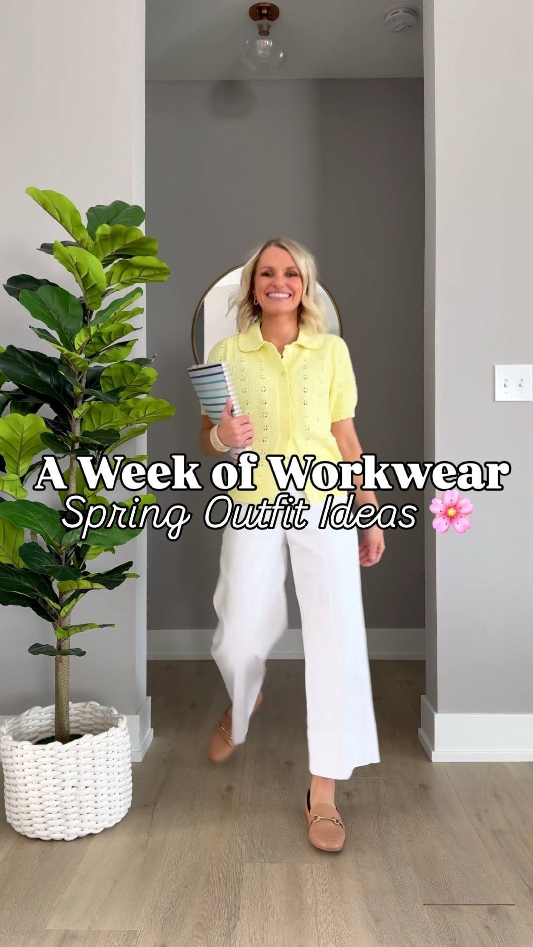 A week of spring workwear outfits! 
Outfit 1: yellow top- xs || pants- xs/petite 
Outfit 2: cardigan- small || pants- 0
Outfit 3: Cardigan xs || pants- 2/short
Outfit 4: Shirt- XSMALL || pants- 0/petite
Outfit 5: blazer- XSMALL || pants- XSMALL

#LTKPetite #LTKSeasonal #LTKWorkwear