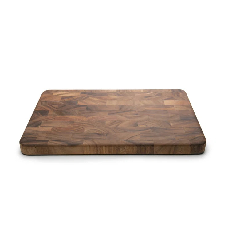 Delano Acacia Wood End Grain Prep Station Cutting Board | Wayfair North America