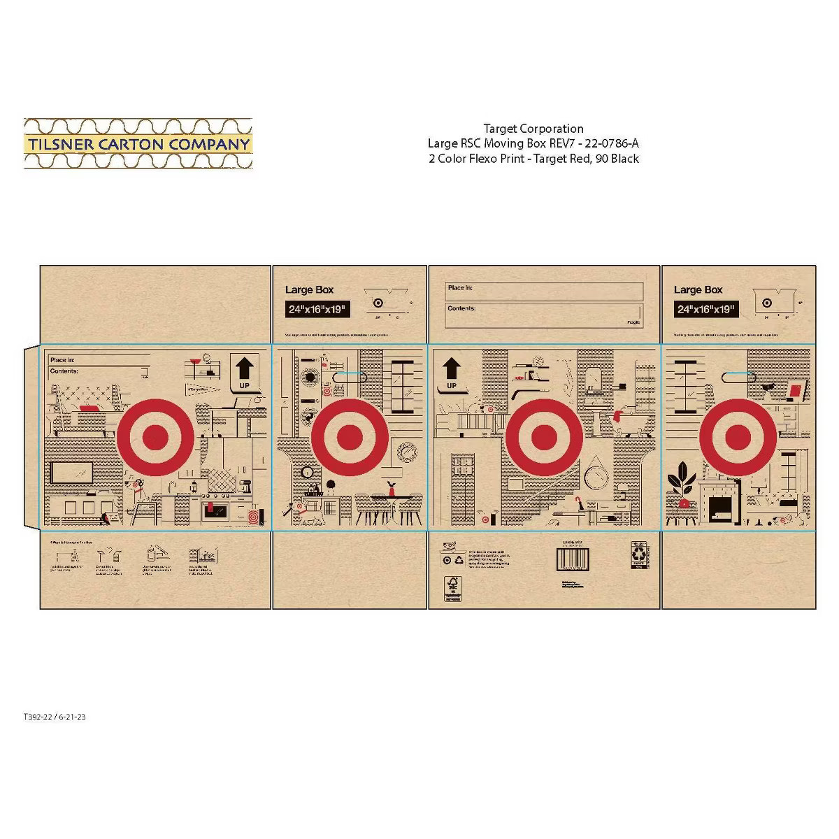 24"x16" Large Moving Box - Target | Target