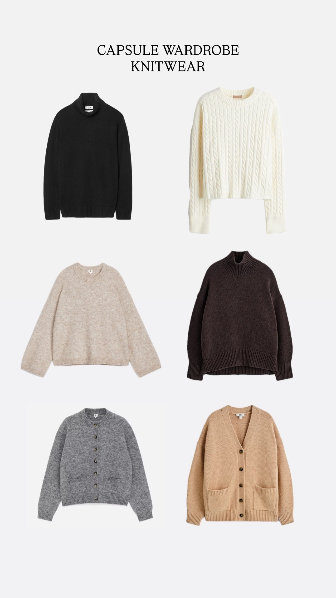 Knitwear you need to own in your capsule winter wardrobe 

#LTKwinter #LTKstyletip #LTKeurope