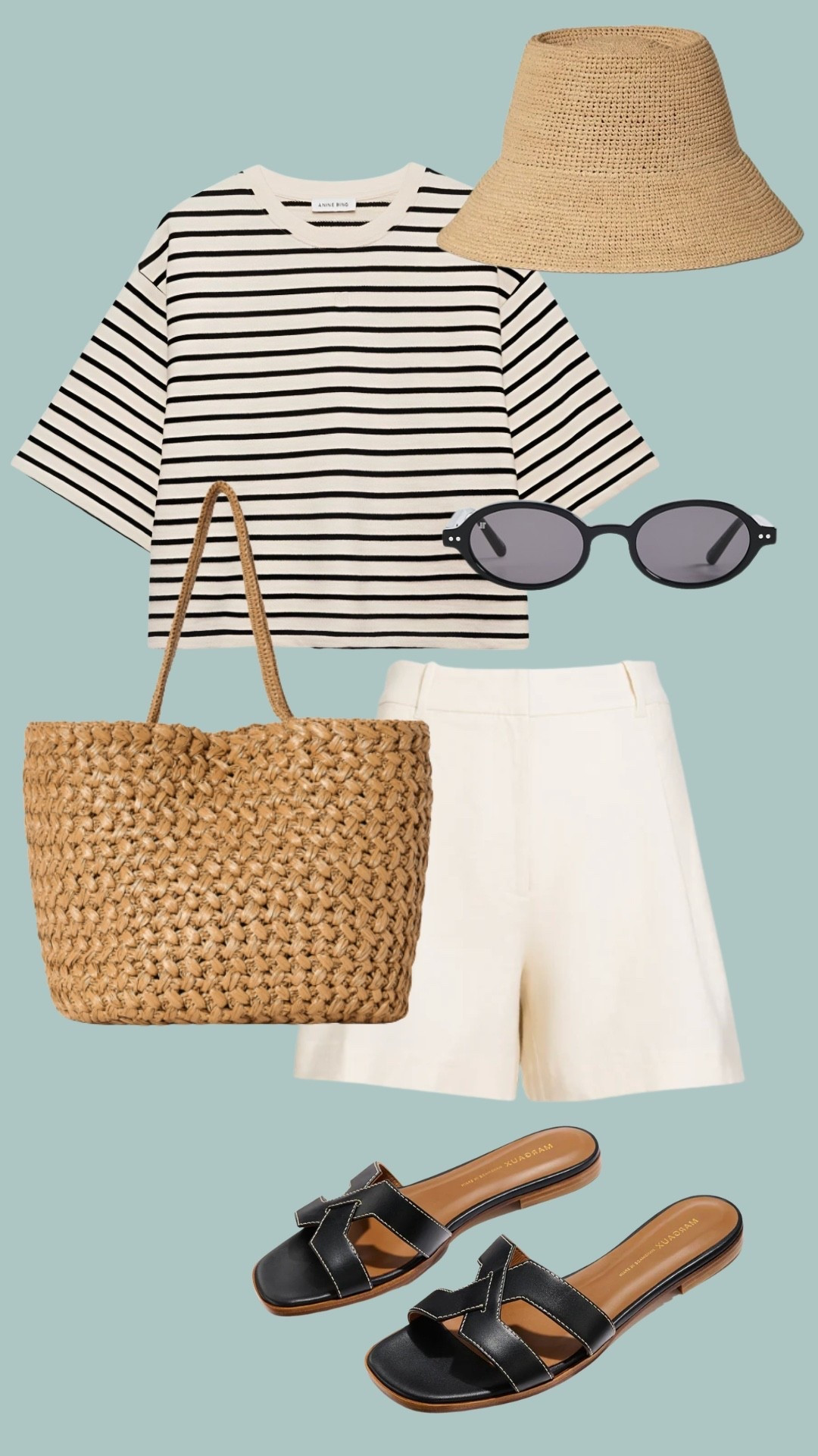 

Spring weekend outfit, spring casual, spring outfit ideas, spring inspiration, white shorts, striped tee, spring tote, straw tote

#LTKSeasonal #LTKgrwm #LTKootd