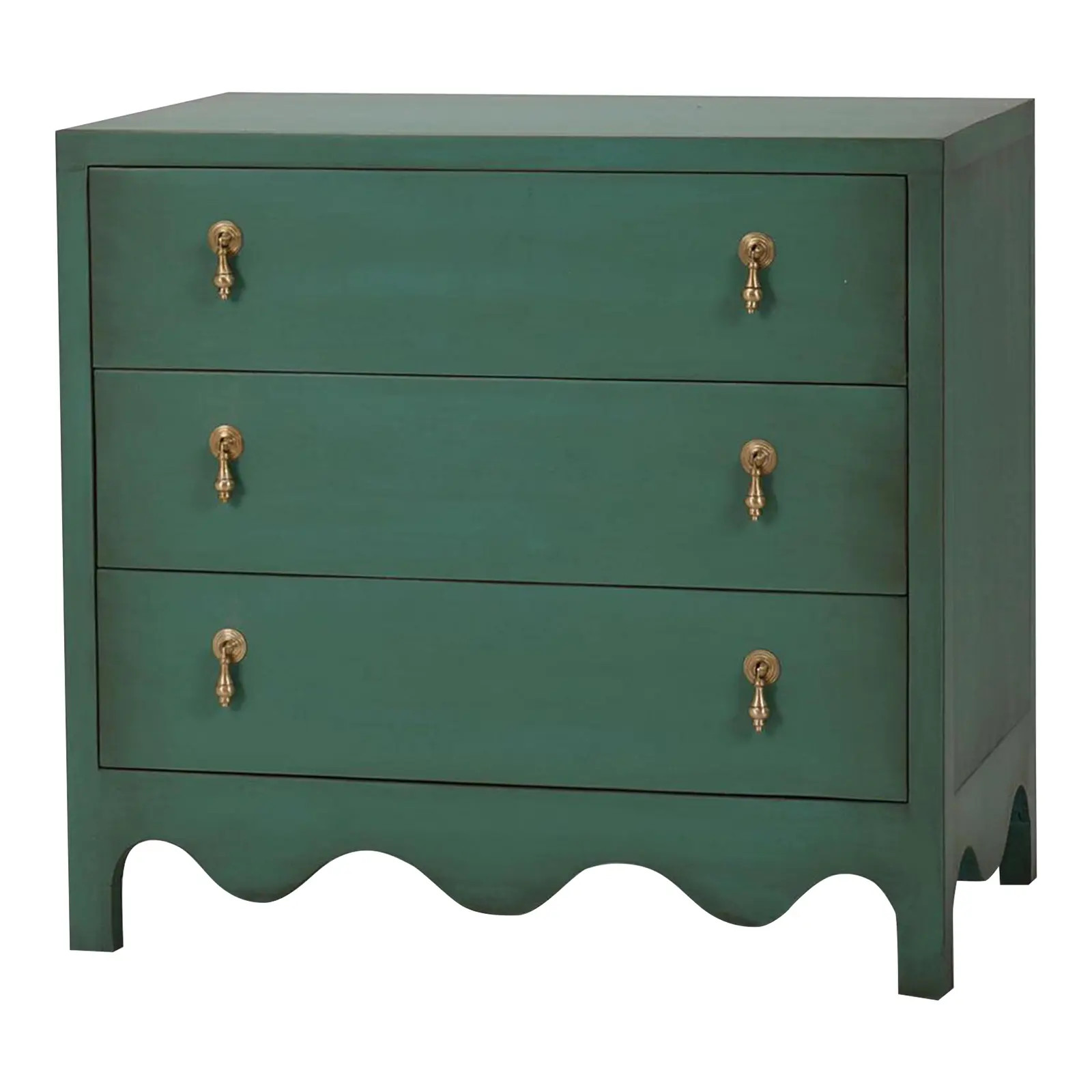 Green Bedside Chest | Chairish