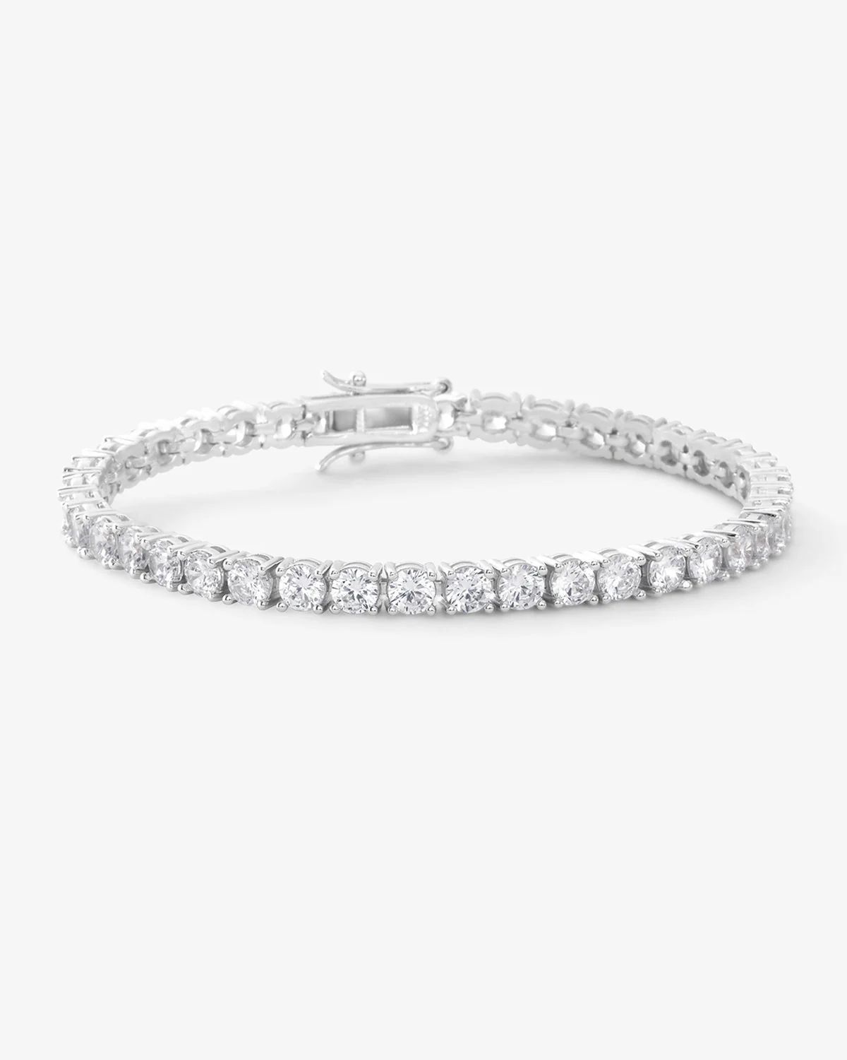 Grand Heiress Tennis Bracelet - Silver|White Diamondettes | Melinda Maria