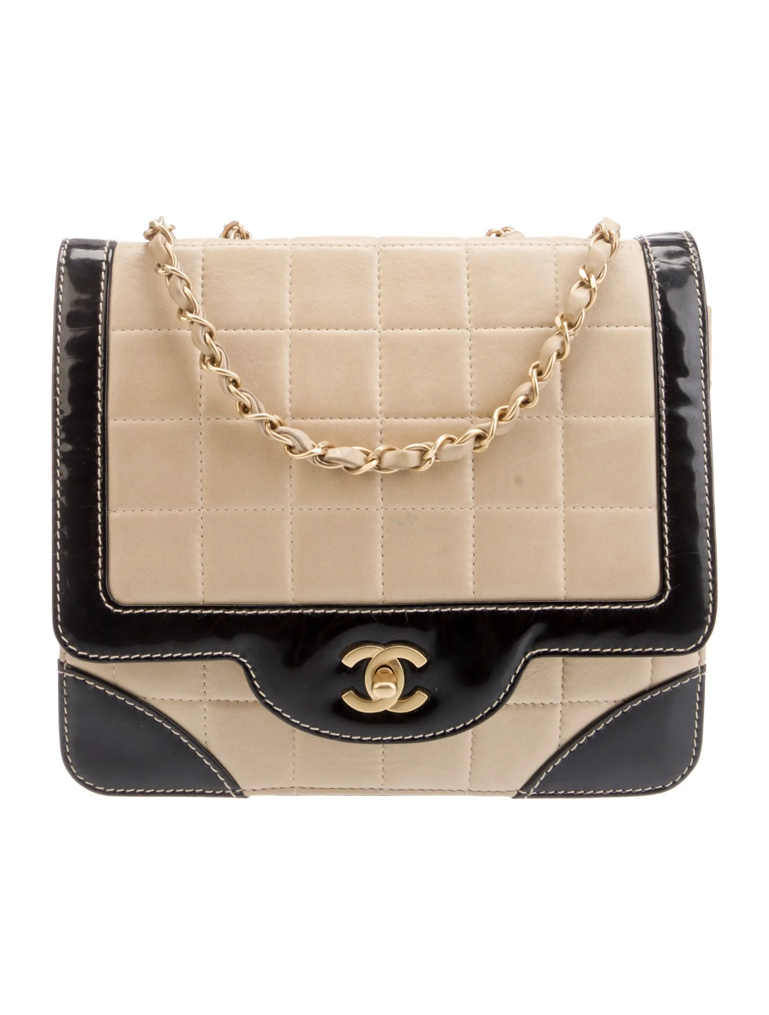 Square Quilt Flap Bag | The RealReal