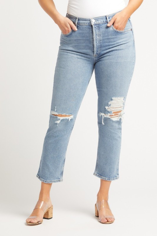 AGOLDE Riley High Rise Straight | EVEREVE | Evereve