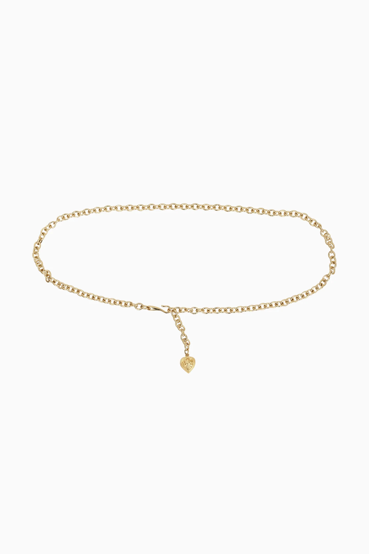 Streets Ahead Gold Chain Heart Belt | LoveShackFancy