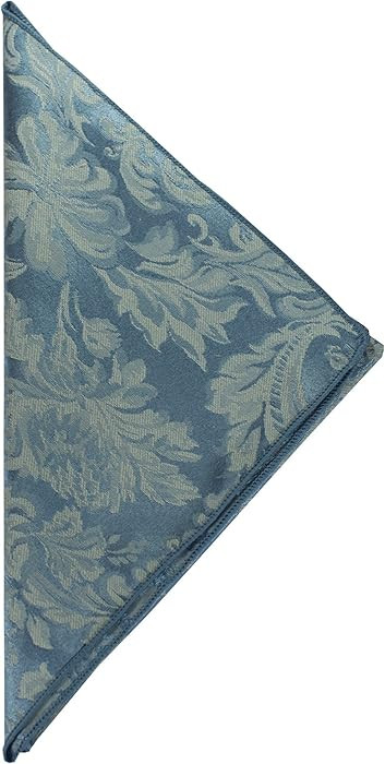 Ultimate Textile Miranda Damask Slate Blue Cloth Napkins - 17" x 17" (Set of 12) Square Washable ... | Amazon (US)