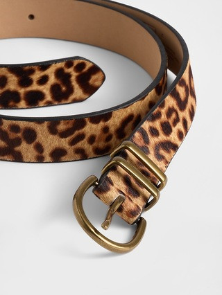 Leopard Calf Hair Belt | Gap (US)
