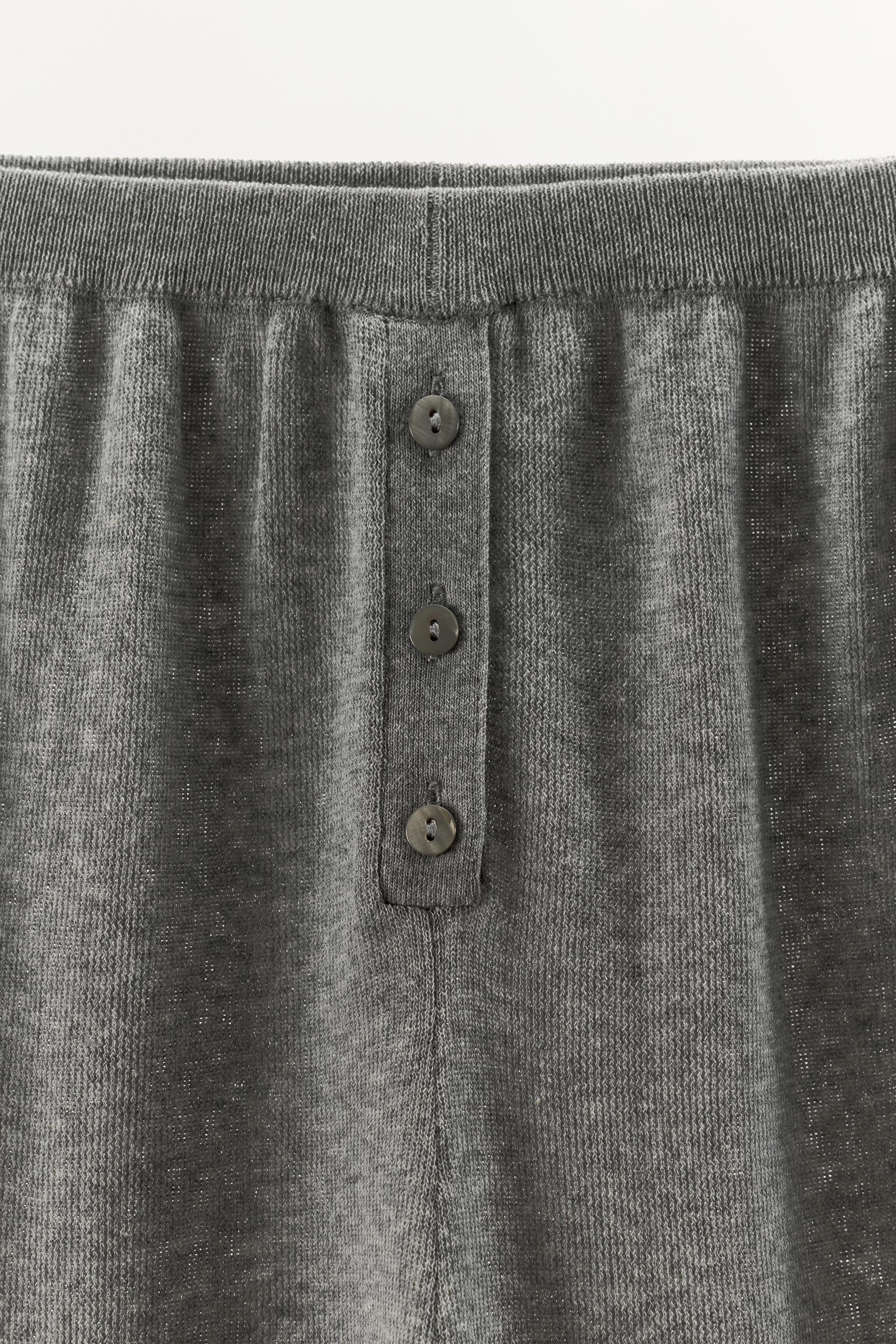 COTTON BLEND KNIT BLOOMER PANTS | Zara US