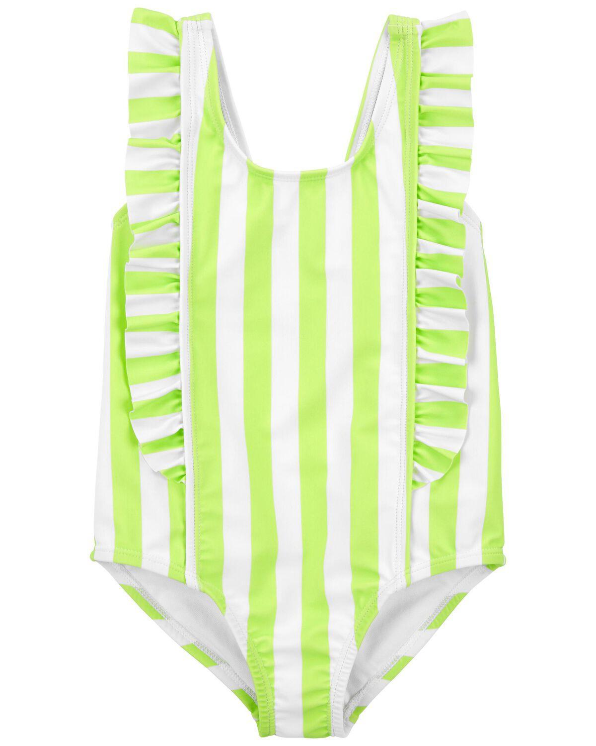 Neon Green Toddler Striped 1-Piece Swimsuit | carters.com | Carter's