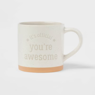 18oz 'It's Official You're Awesome' Mug Ivory - Threshold™ | Target