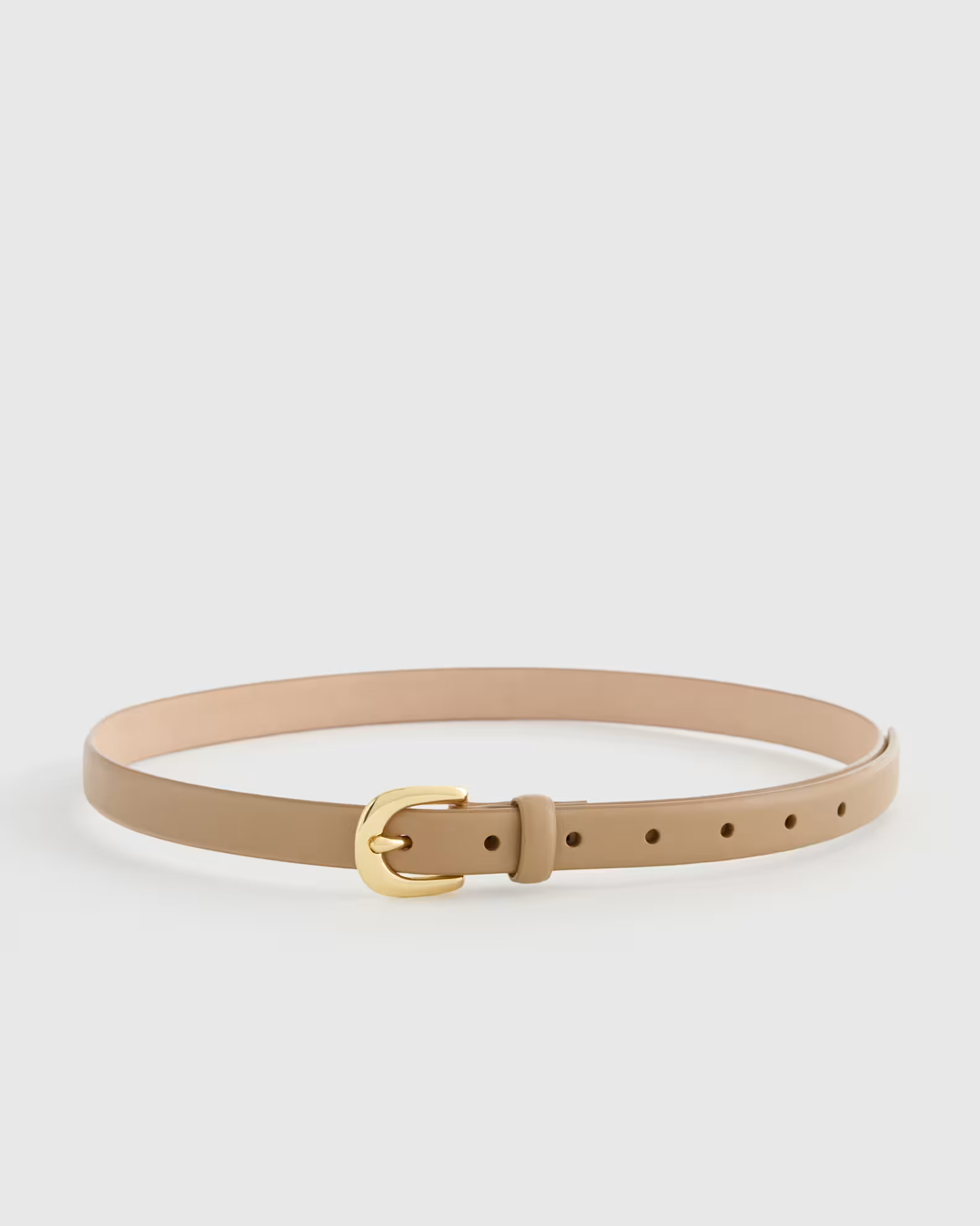Sofia European Leather Skinny Belt | Quince