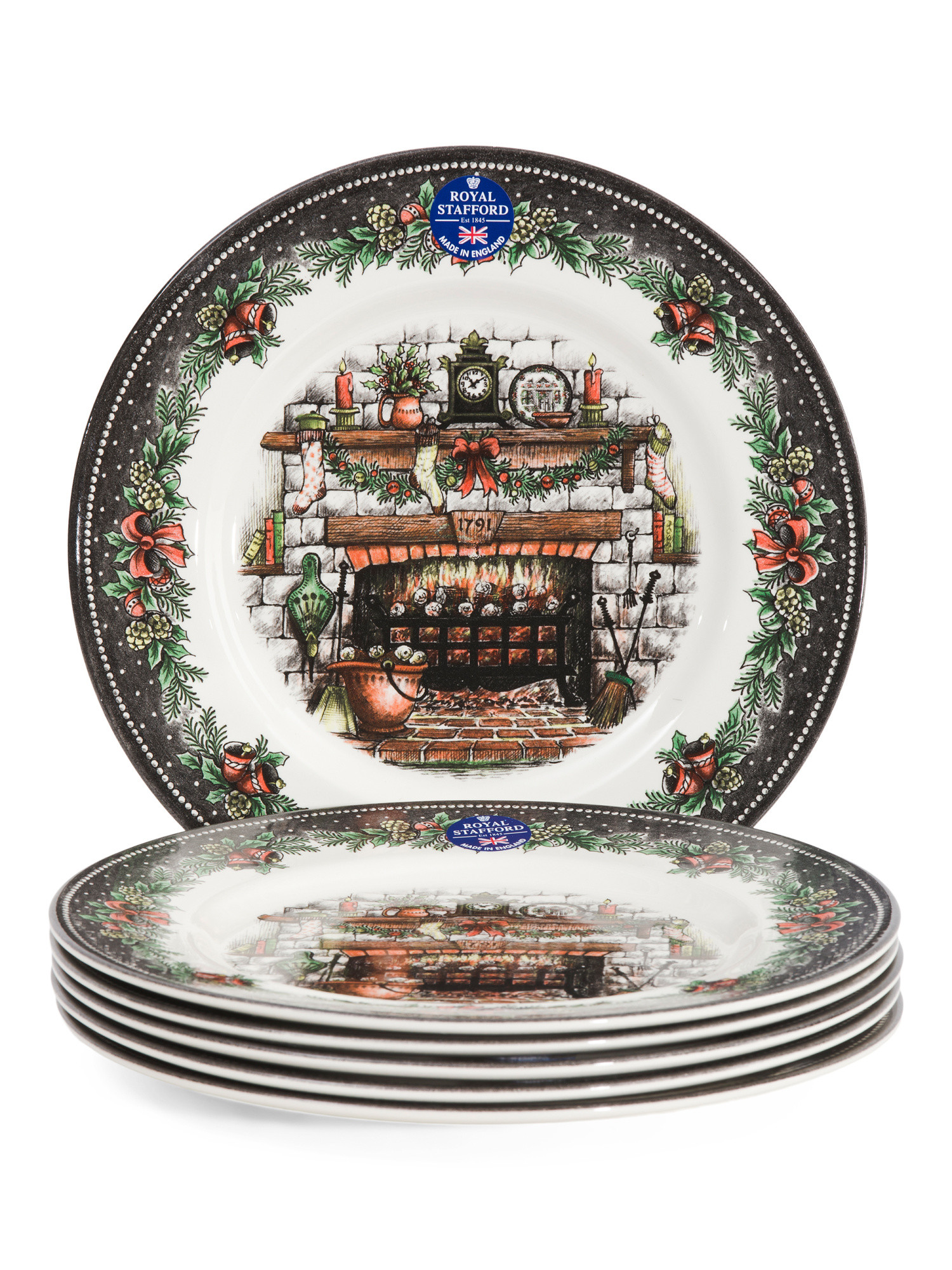 Set Of 6 Christmas Eve Dinner Plates | Kitchen & Dining Room | Marshalls | Marshalls