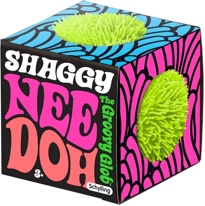 Schylling NeeDoh Shaggy - Sensory Squeeze Toy - Satisfying Dough Filling - 2.5" Wide - Color May ... | Amazon (US)