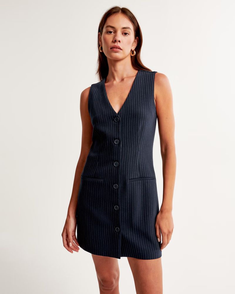 The A&F Mara Vest Mini Dress | Abercrombie & Fitch (US)