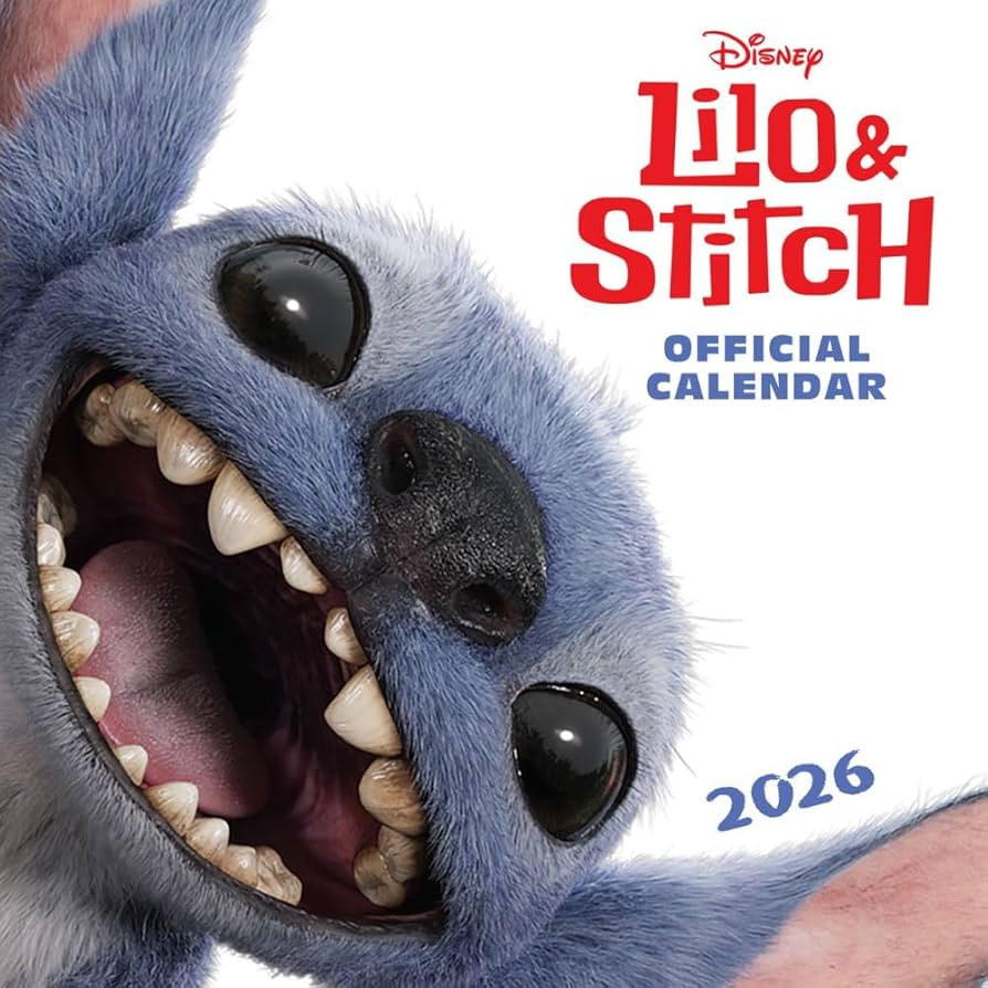 2026 CALENDAR DISNEY LILO & STITCH MOVIE MONTH TO VIEW SQUARE WALL CALENDAR OFFICIAL PRODUCT | Amazon (UK)