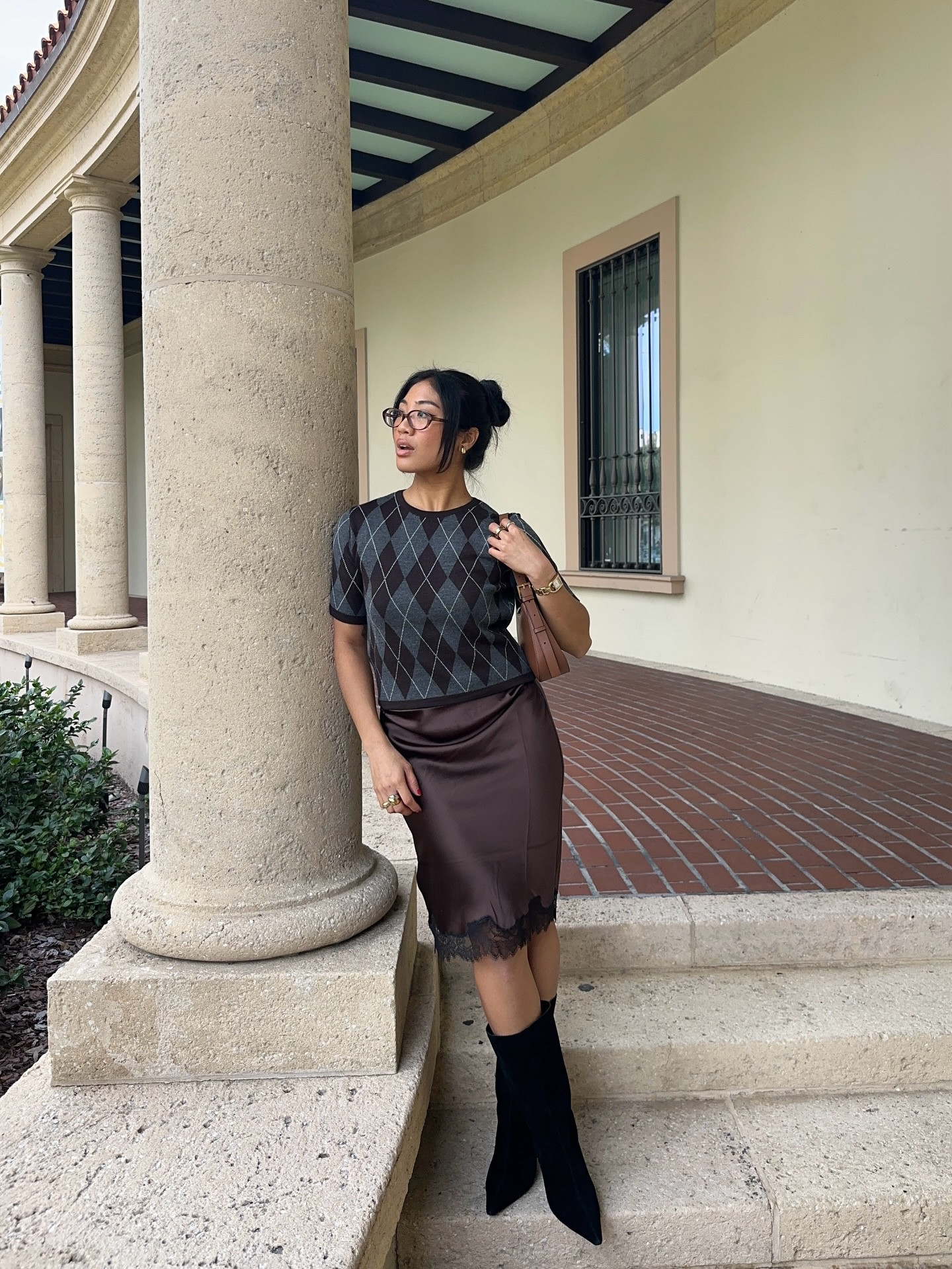 Lace, silk, suede @mango 🤎