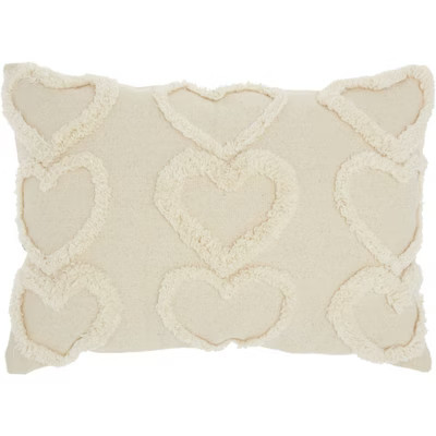 14"x20" Oversize Life Styles Raised Hearts Lumbar Throw Pillow - Mina Victory | Target