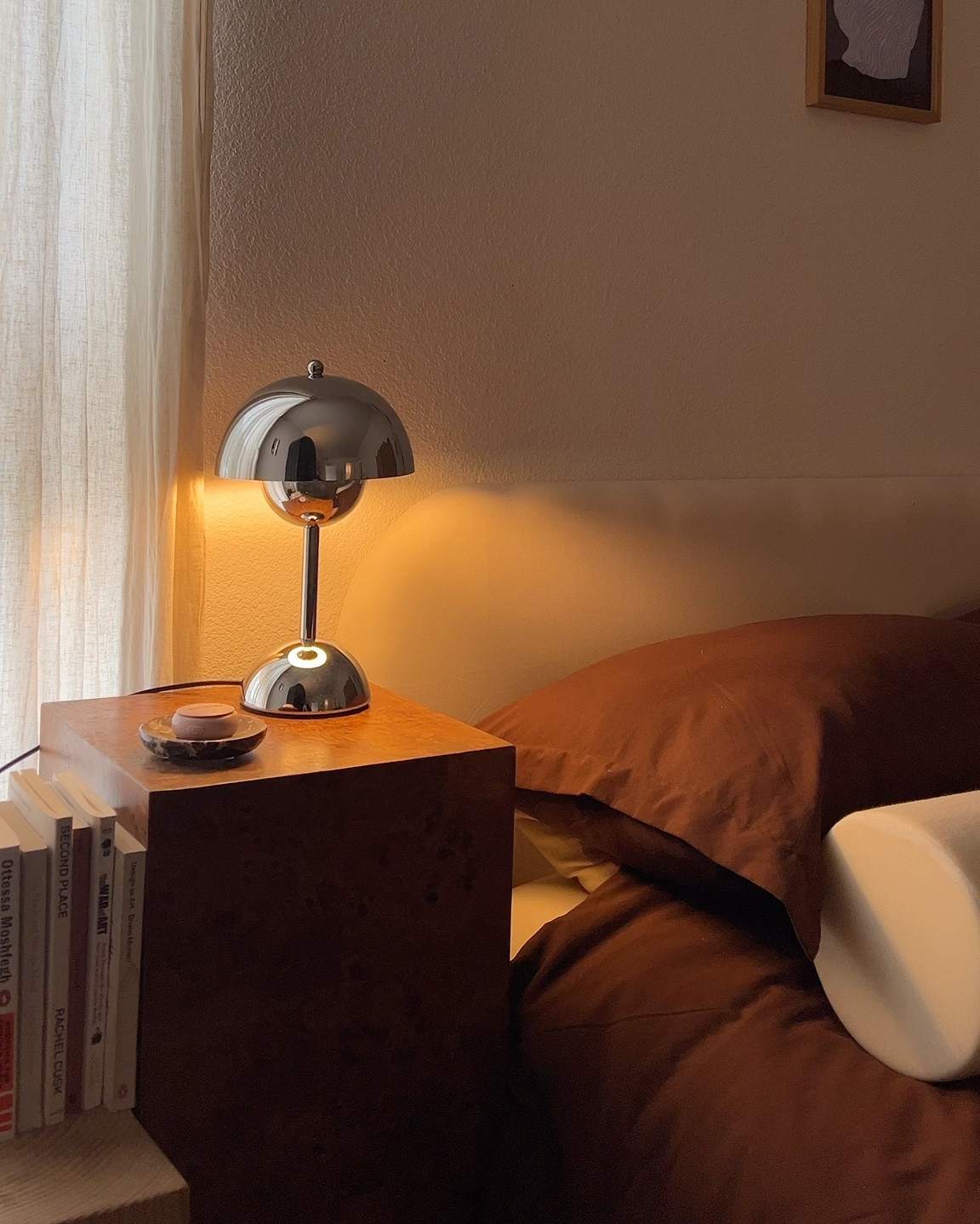 My mini touch lamp fits perfectly on my petite bedside table 

#LTKHome #LTKFindsUnder100 #LTKVideo