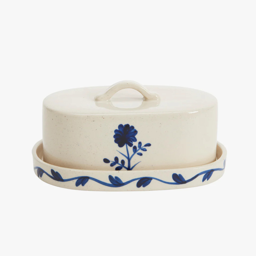 Blue Flower Butter Dish | Dear Keaton