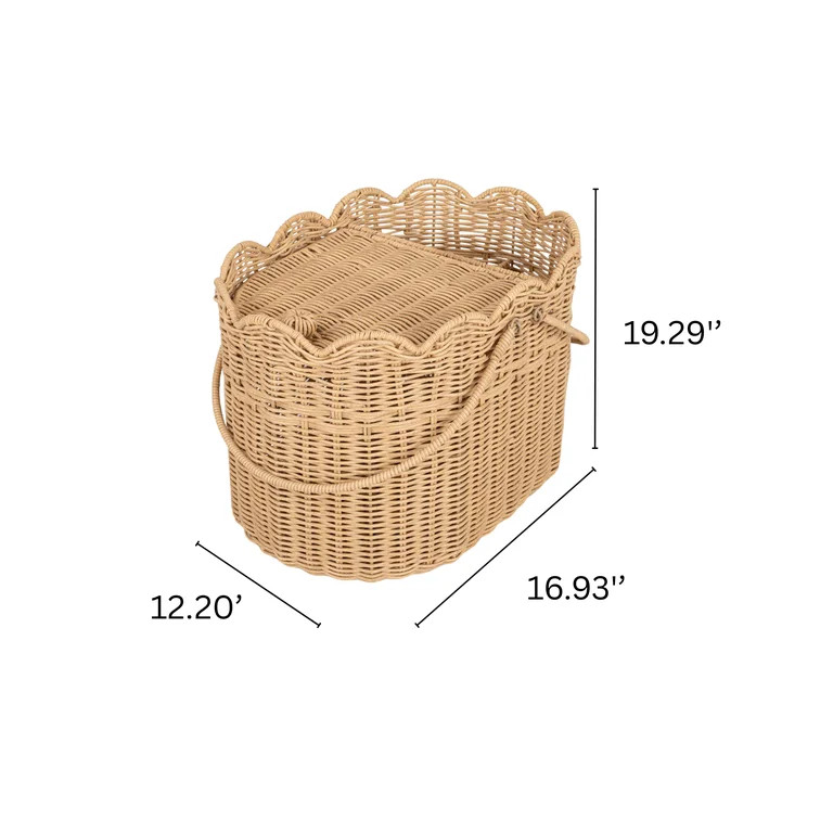 Better Homes & Gardens Rattan Picnic Basket | Walmart (US)