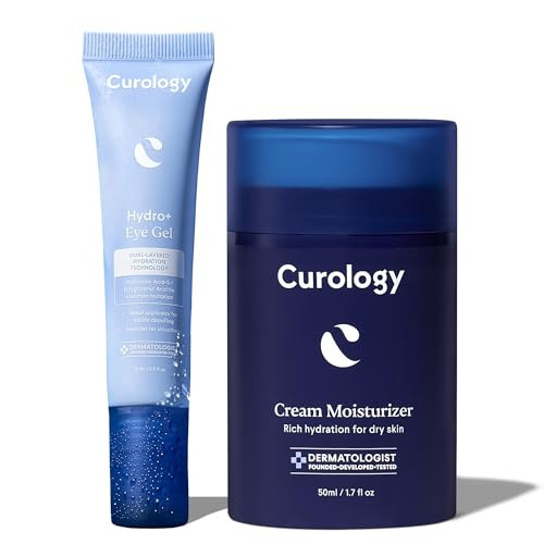 Curology Cream Moisturizer and Hydro+ Eye Gel Set, Deeply Hydrating Skin and Under Eye Cream Bundle | Amazon (US)