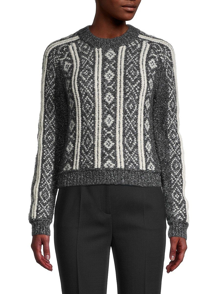 rag & bone Women's Maisie Cropped Sweater - Black White - Size XXS | Saks Fifth Avenue OFF 5TH