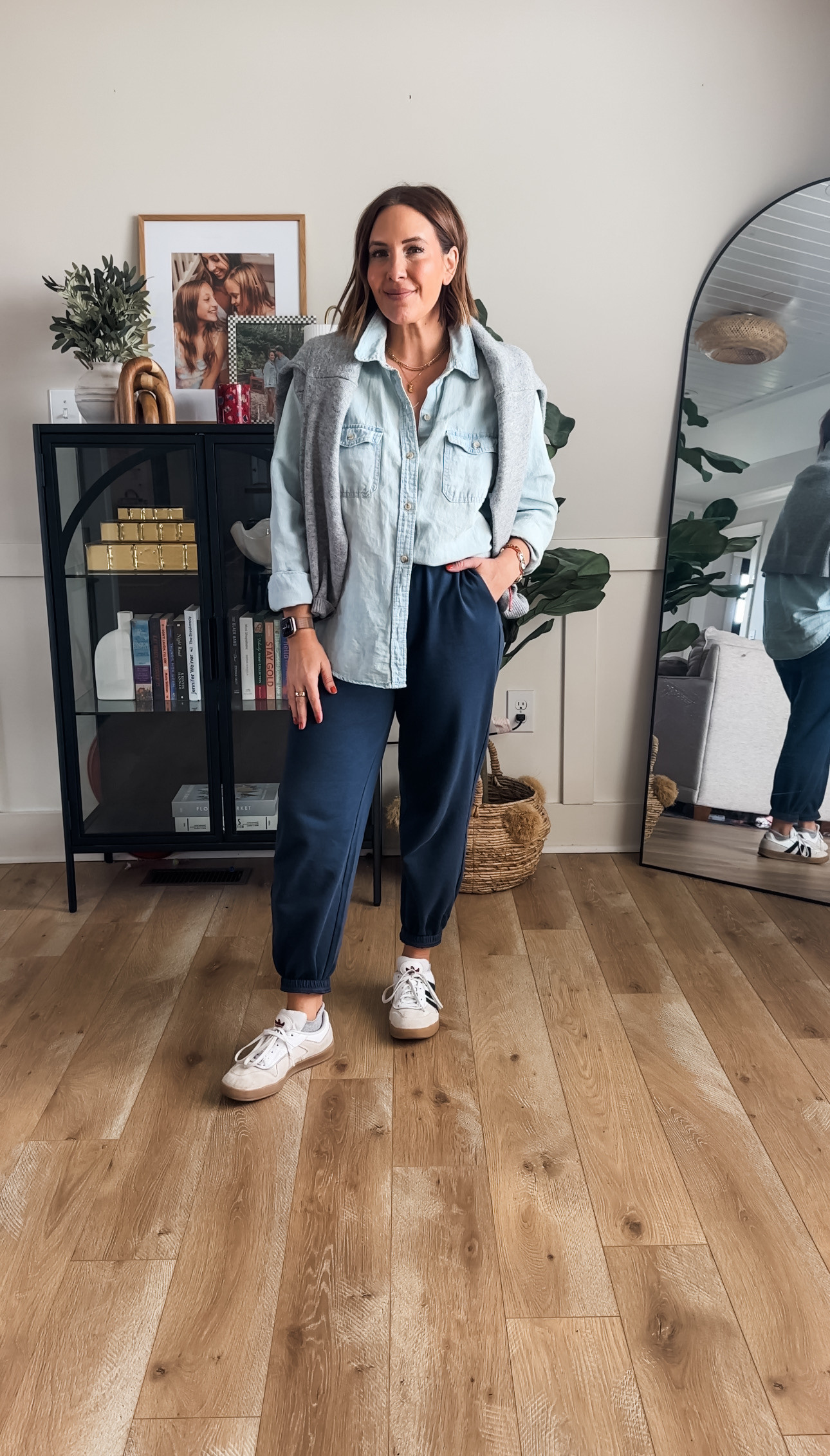 Another comfy outfit-wearing a medium in the sweats but also have in a small. Both sizes work!  

 #LTKdayinmylife #LTKgrwm #LTKOver40