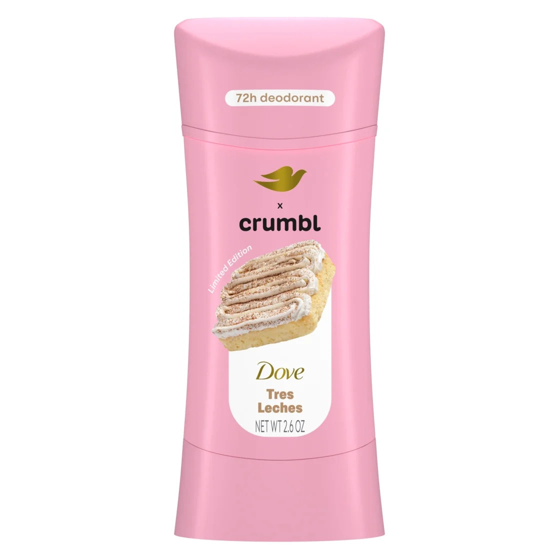 Dove & Crumbl Limited Edition Deodorant Crumbl Tres Leches, 2.6 oz | Walmart (US)