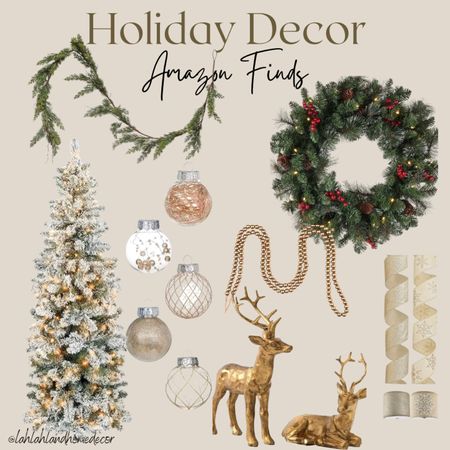 Great deals on Holiday decor! christmas tree| beads | ribbon | reindeer | wreath | ornaments | garland @amazon #amazonhome #amazonfinds 

#LTKSeasonal #LTKHolidaySale #LTKfindsunder100
