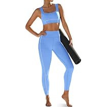 Comfortable Support: The scoop neck sports bra in this set provides reliable support during activ... | Amazon (US)