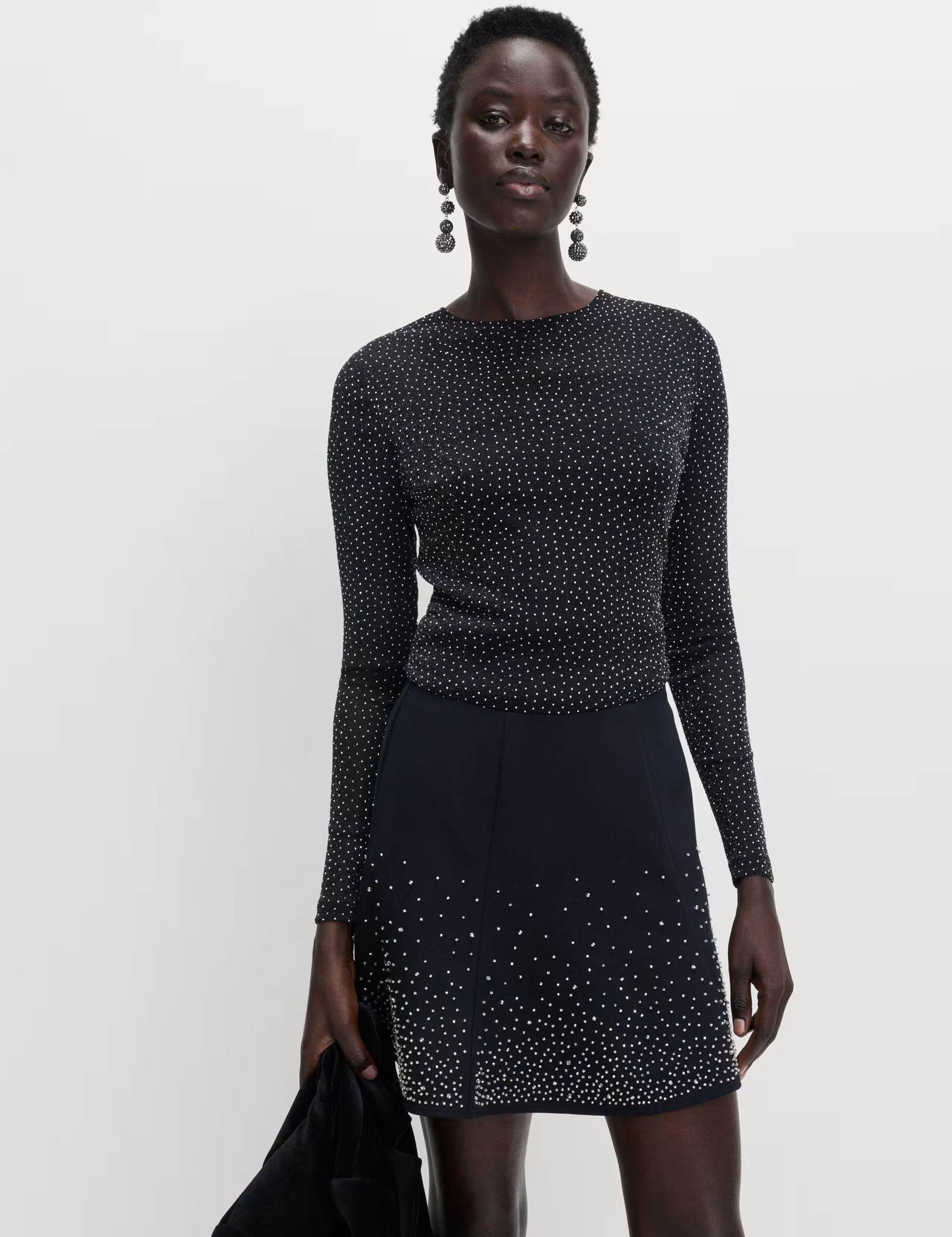 Mesh Jersey Rhinestone Embellished Top | Marks & Spencer (UK)