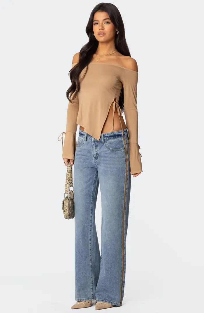 Jeni Asymmetric Side Tie Top | Nordstrom