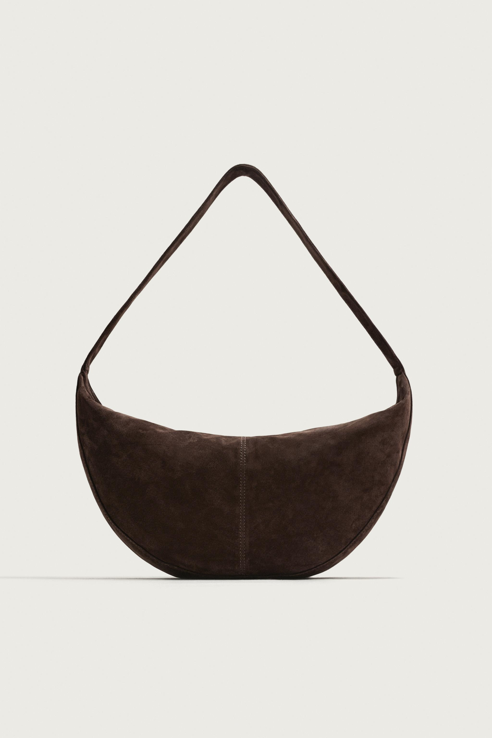 Zara - Leather Shoulder Bag - Men - Gray - Men | Zara US