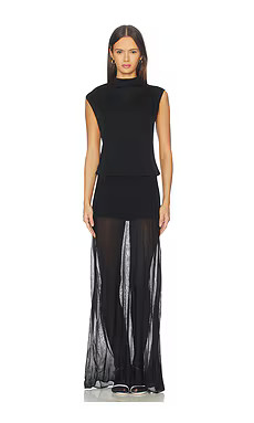 SRG Charmain Blouson Dress in Black from Revolve.com | Revolve Clothing (Global)