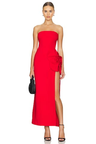 DELFI Tatiana Long Dress in Red from Revolve.com | Revolve Clothing (Global)