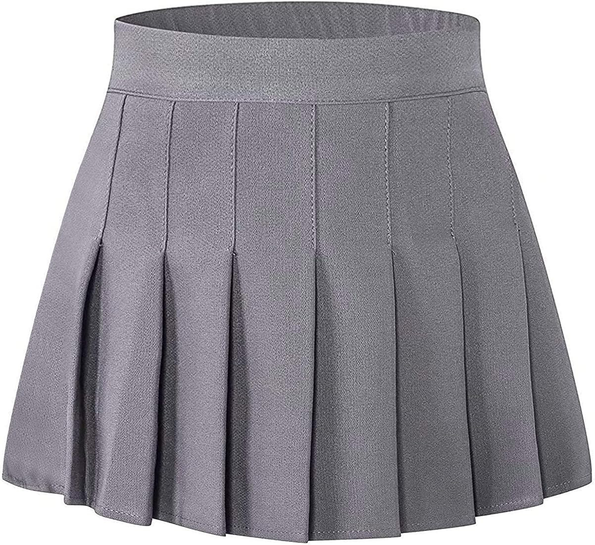 Cromoncent Girls Womens Pleated Mini Skirt Short High Waist School Uniform, 2Years - 4XL | Amazon (US)