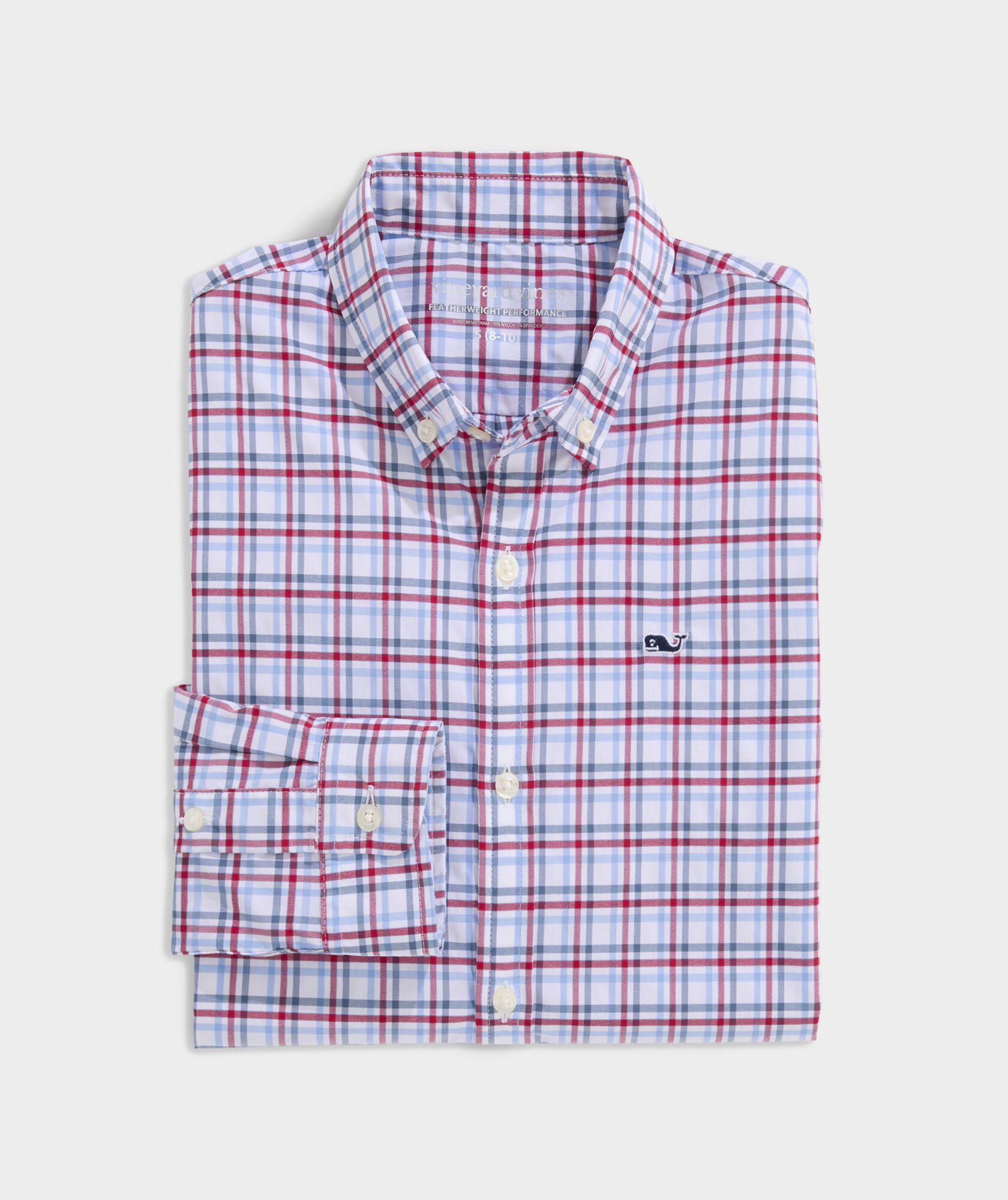 Boys' Callwood Plaid Featherweight Performance Shirt | vineyard vines