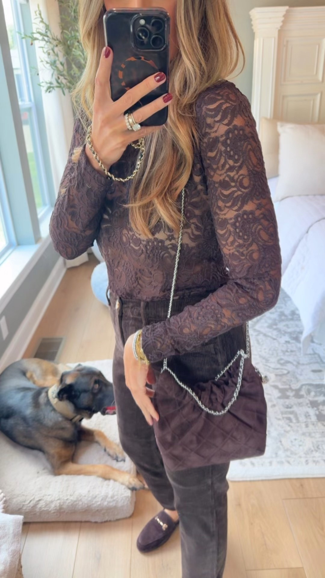 Chocolate brown lovers for fall 
Size 8 cords 
Size medium top 

#LTKOver40 #LTKFallSale #LTKMidsize