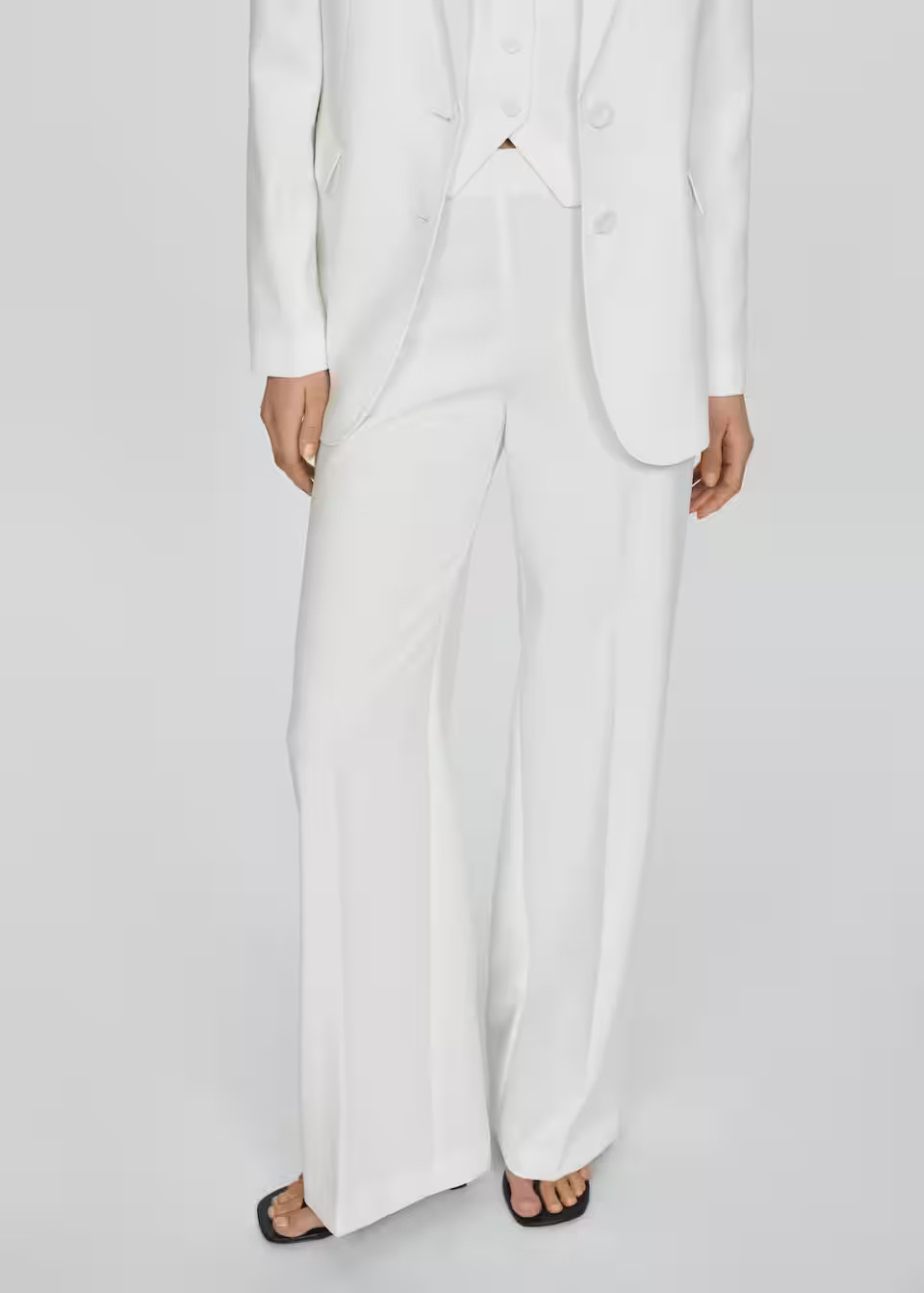 Wideleg-hose mit gürtel -  Damen | Mango Deutschland | MANGO (DE)