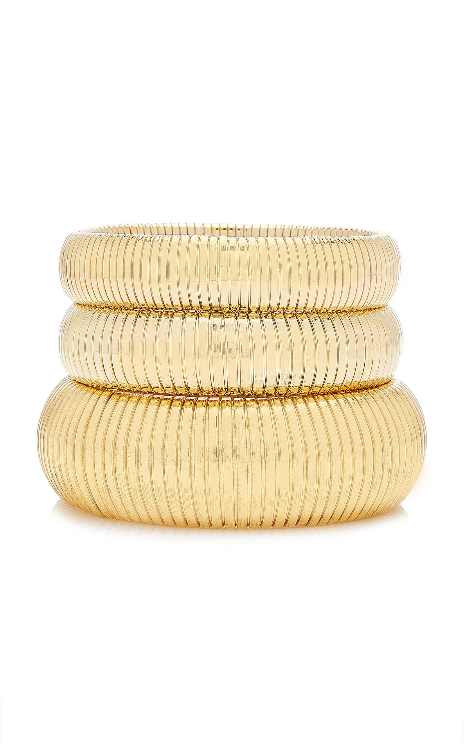 Exclusive Cobra 24K Gold-Plated Bracelet Set | Moda Operandi (Global)