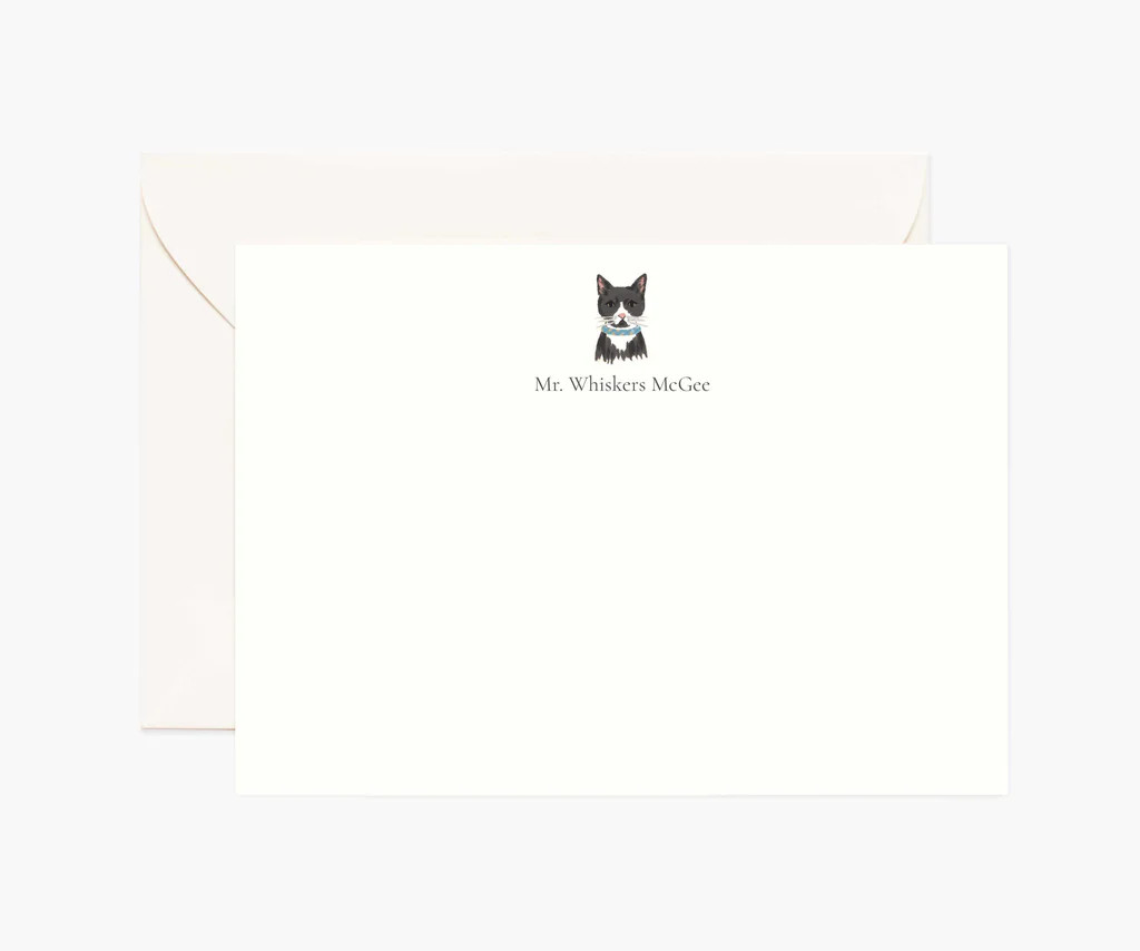 Pets Personalized Stationery - Cat 1 | Rifle Paper Co.