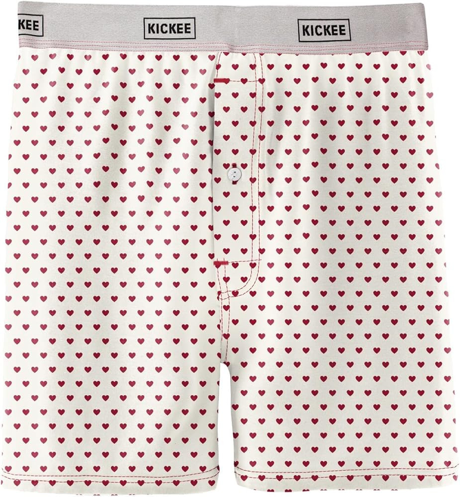 KICKEE Full of Hearts Men’s Underwear, Silky Soft and Comfy Fitted Underwear | Amazon (US)