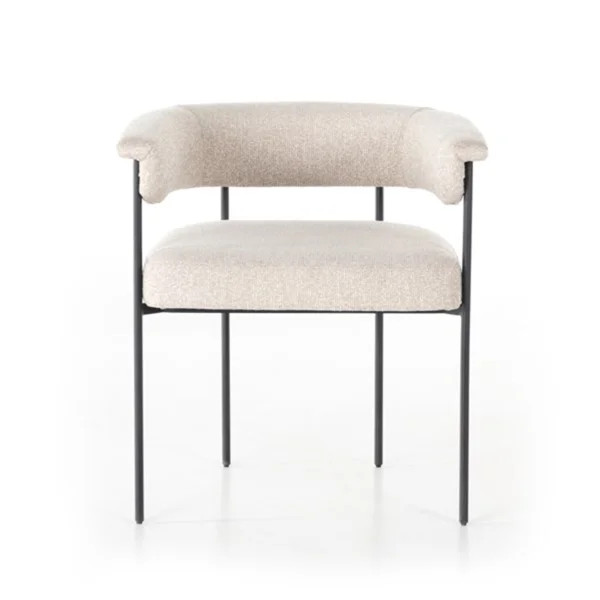 Ginger Polyester Blend Metal Arm Chair | Wayfair North America