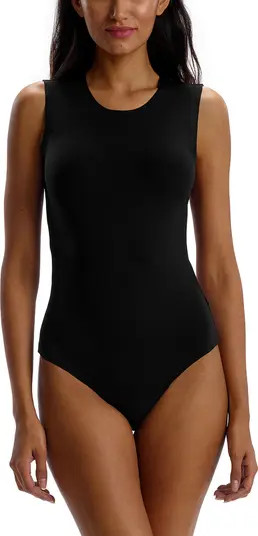 Signature Scuba Knit Sleeveless Bodysuit | Nordstrom