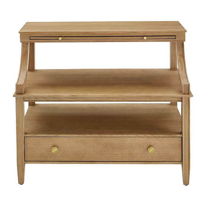 Sidney Open Side Table with Shelf and Drawer | Ballard Designs, Inc.